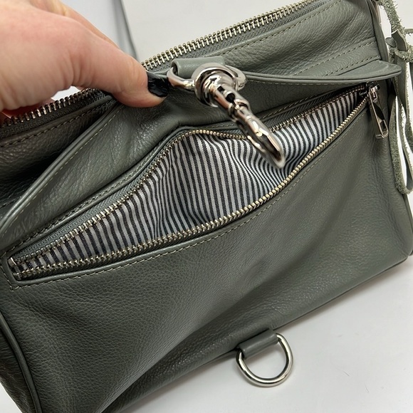 Rebecca Minkoff Original MAC Large Gray Leather Crossbody Bag - Picture 11 of 11